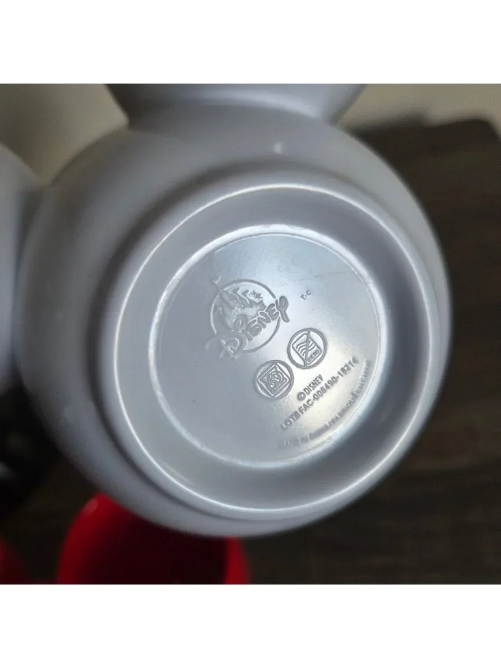 Disney Mickey Mouse Ears Icon Snack Dip Bowl Set of 3 Red/Black/White Plastic